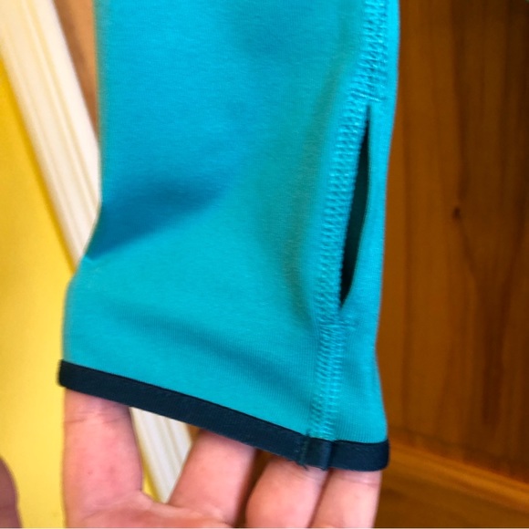 Nike Pro Warm Dri-fit Active 1/2 Zip Lined Top Shirt / Women's Medium / Exercise - Picture 8 of 10